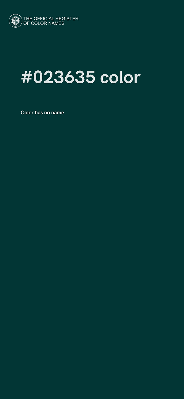 #023635 color image