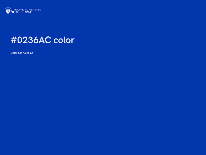 #0236AC color image