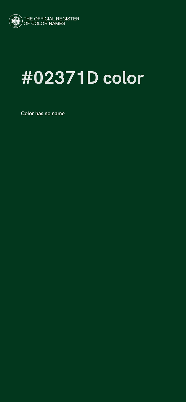 #02371D color image