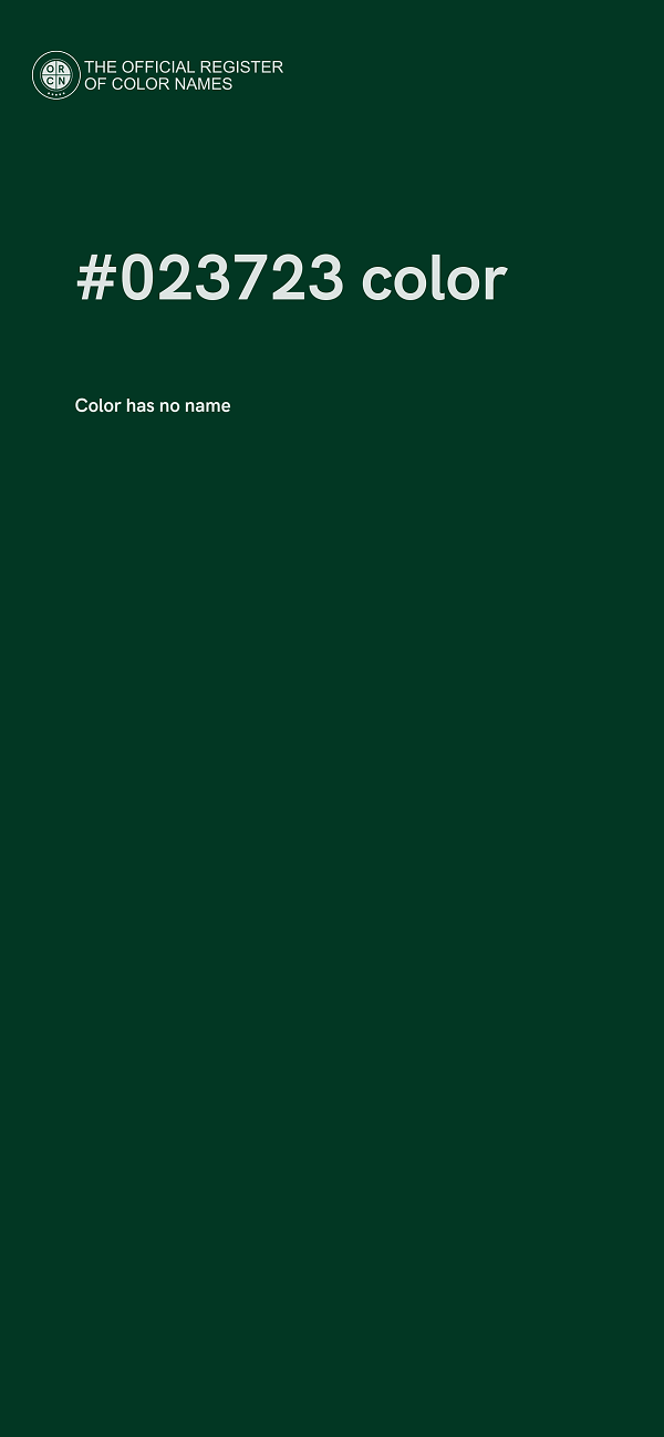 #023723 color image