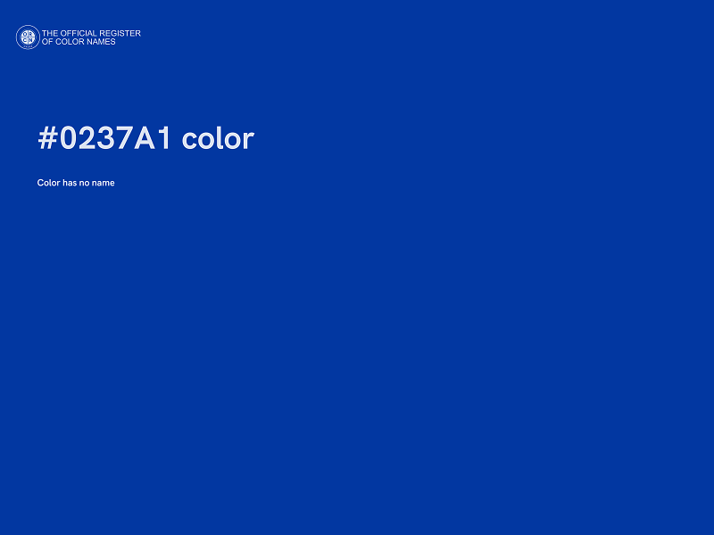 #0237A1 color image