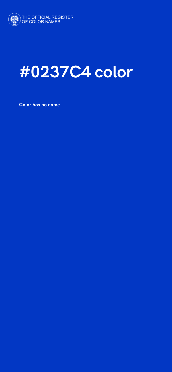 #0237C4 color image