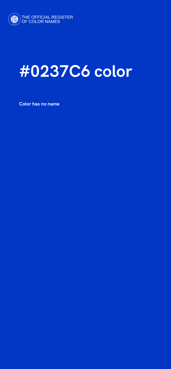 #0237C6 color image