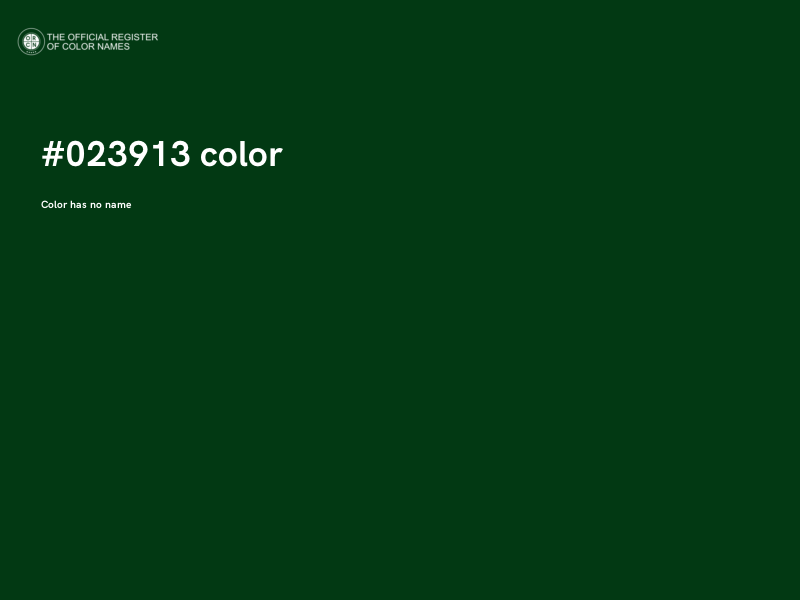 #023913 color image