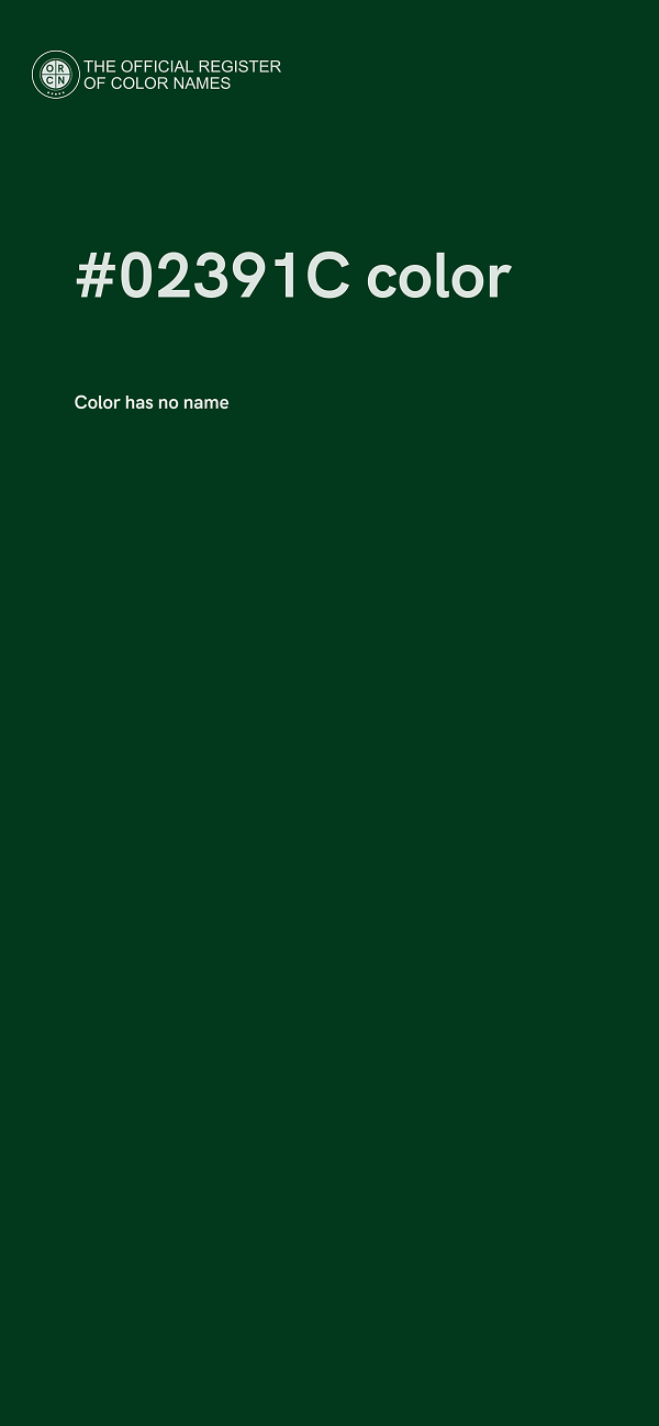 #02391C color image