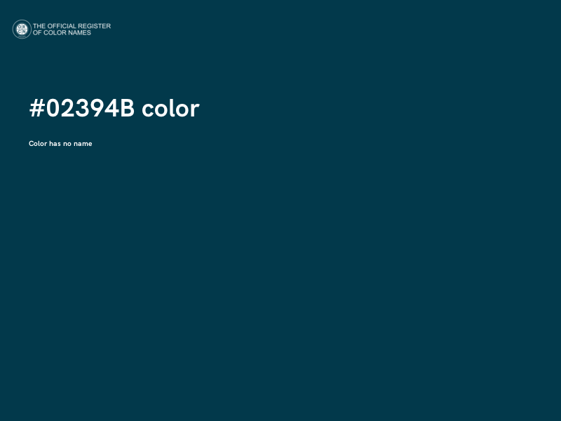 #02394B color image