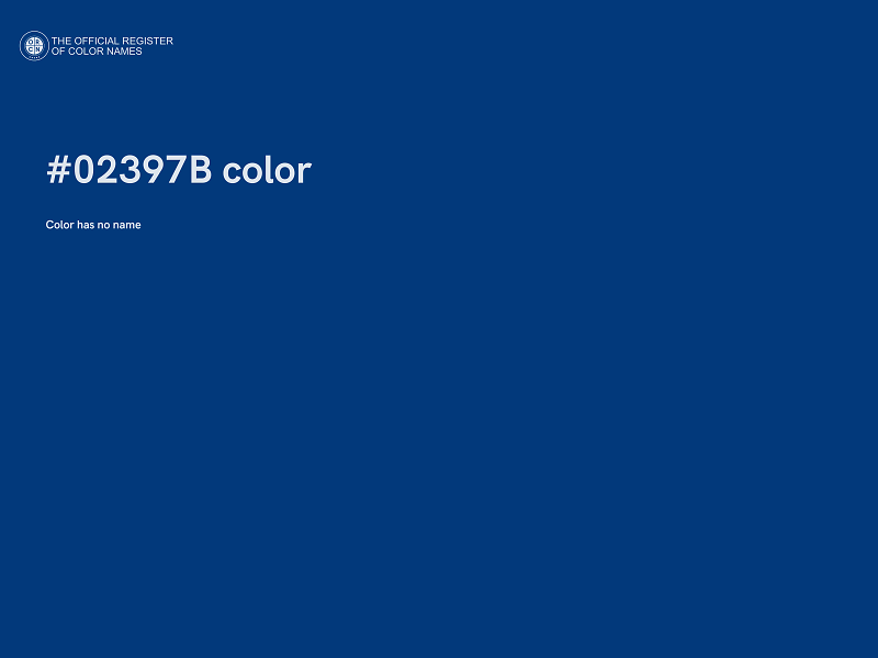 #02397B color image