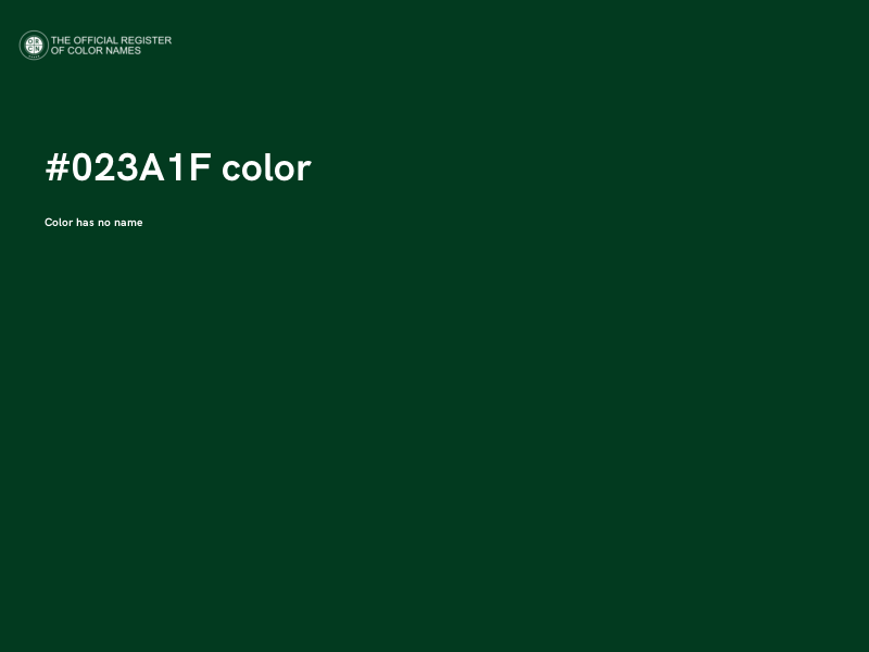 #023A1F color image