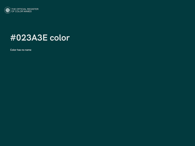 #023A3E color image