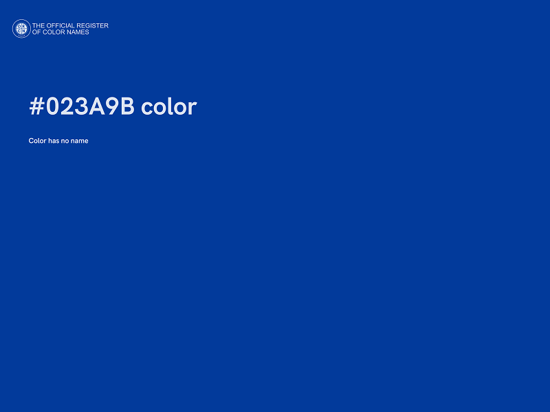 #023A9B color image