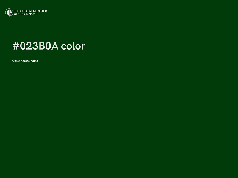 #023B0A color image