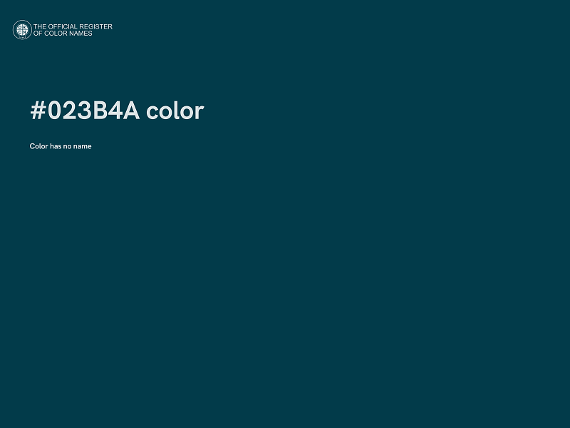 #023B4A color image