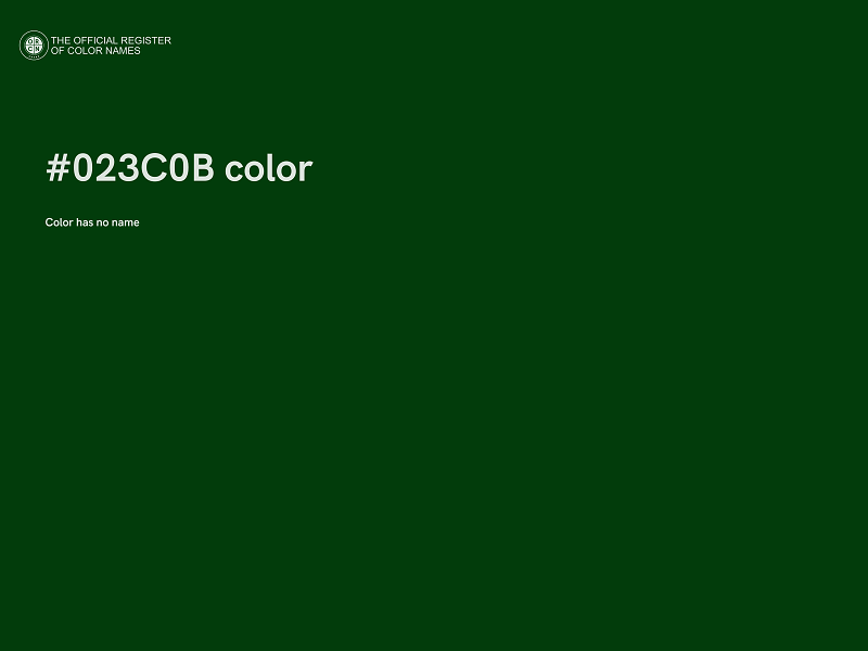 #023C0B color image