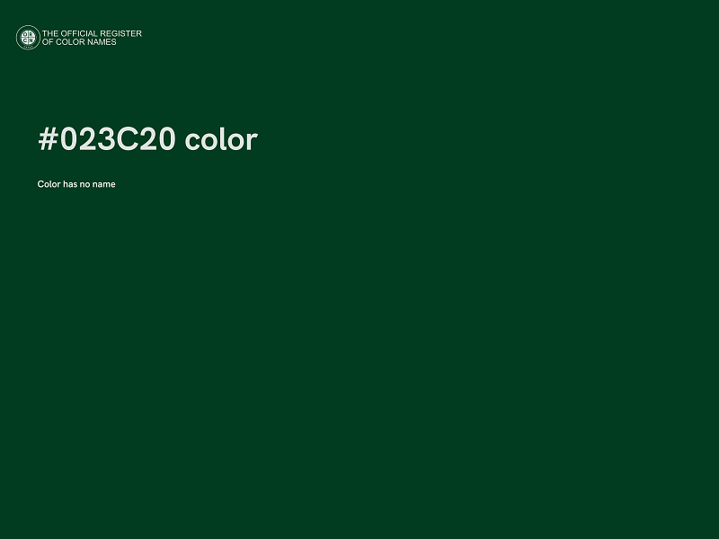 #023C20 color image