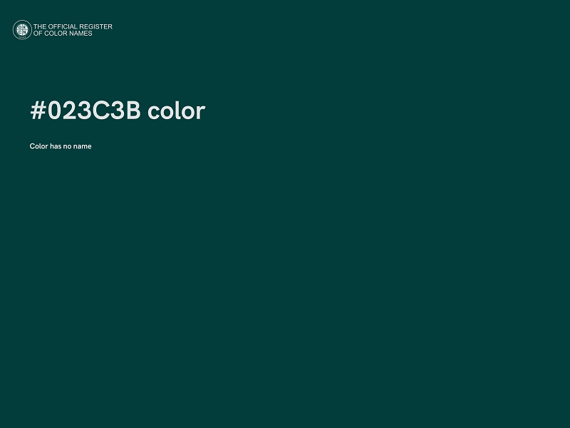 #023C3B color image