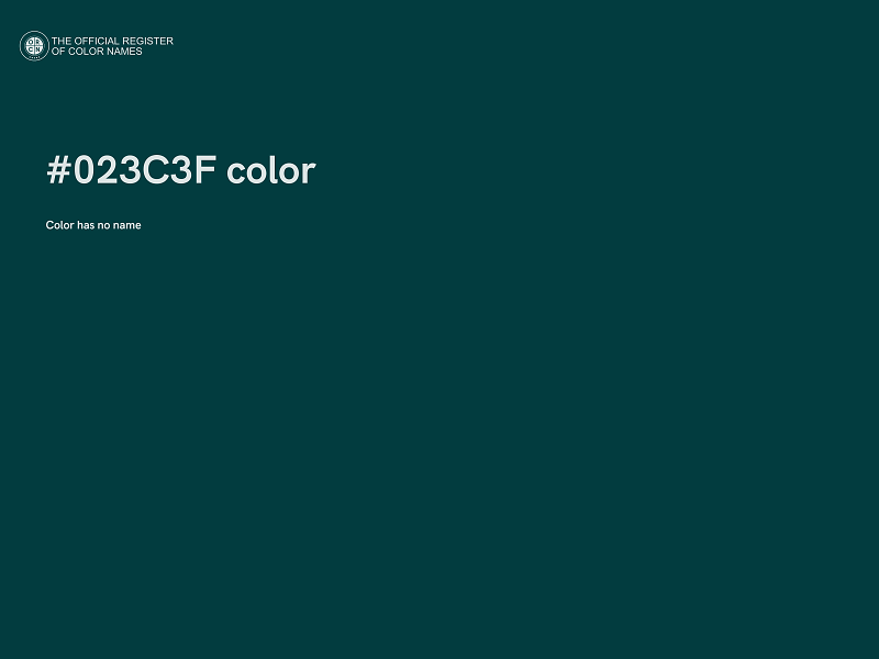 #023C3F color image