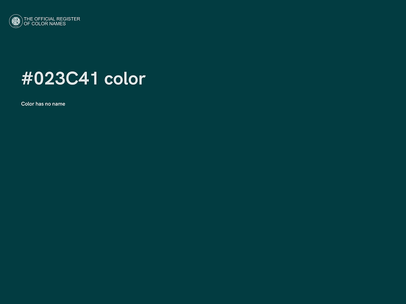 #023C41 color image
