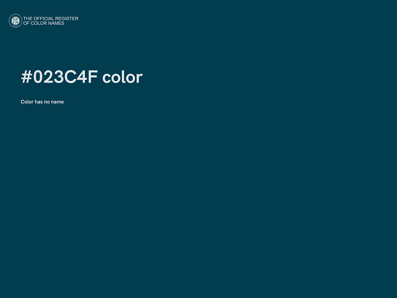 #023C4F color image