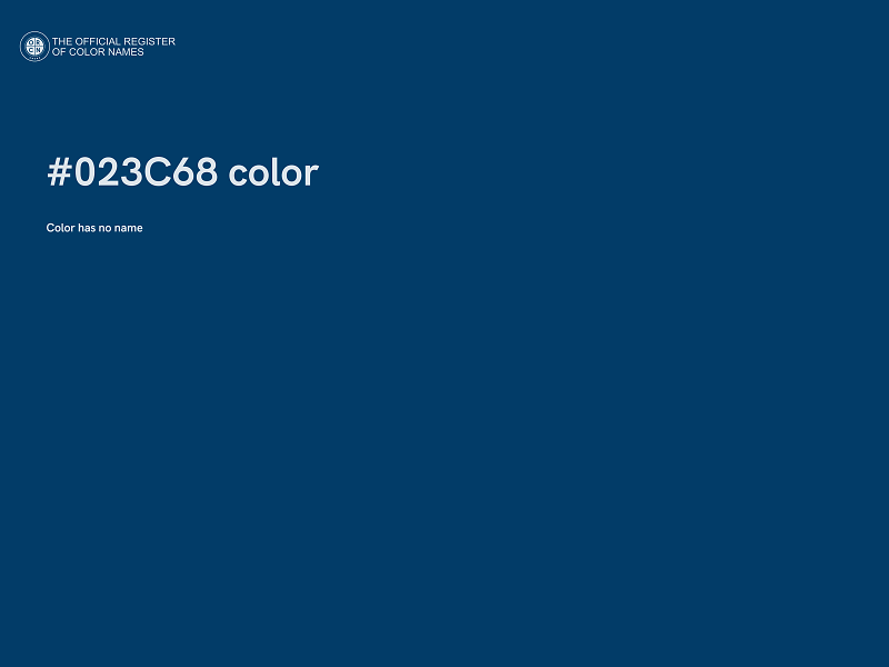 #023C68 color image