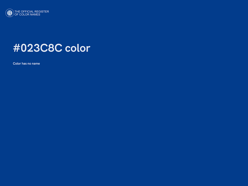 #023C8C color image