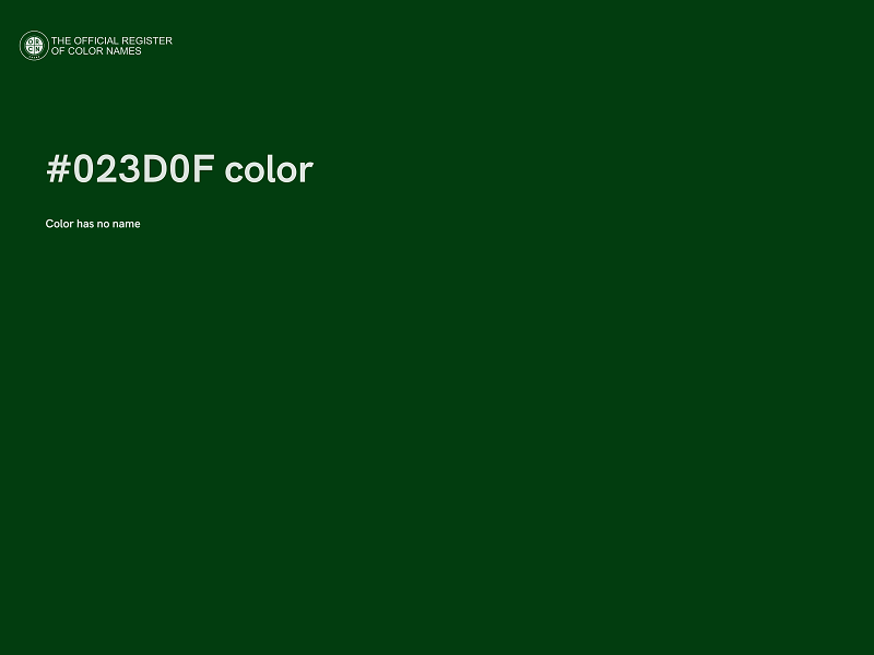 #023D0F color image