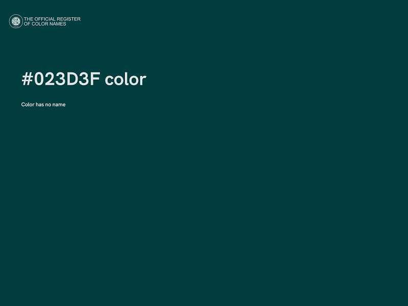 #023D3F color image