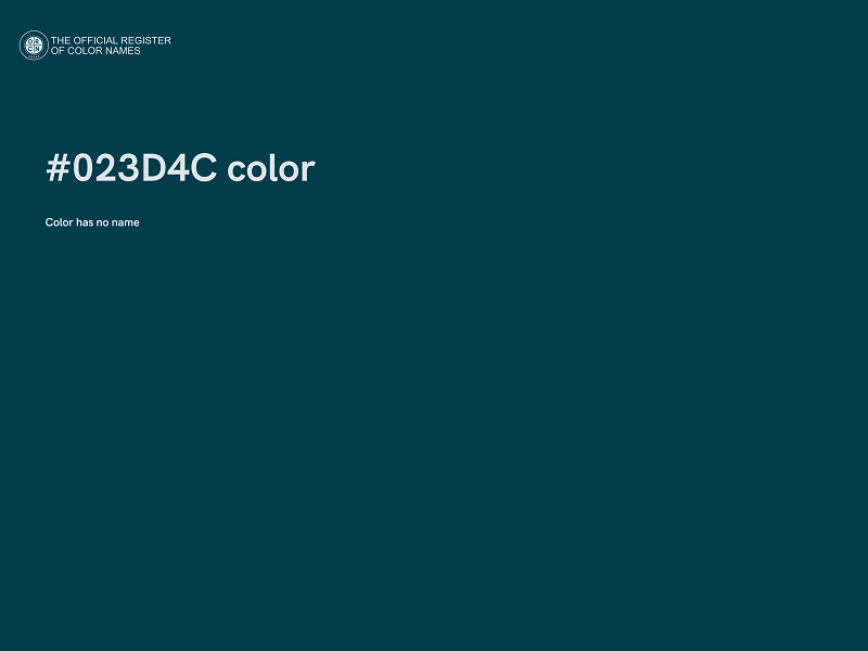 #023D4C color image