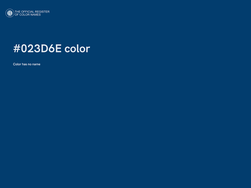 #023D6E color image