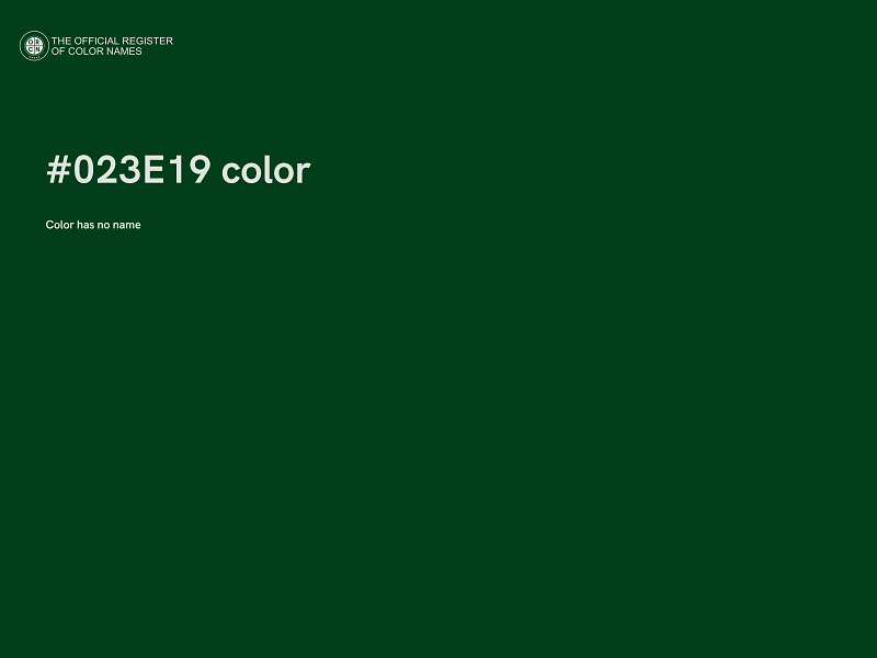#023E19 color image