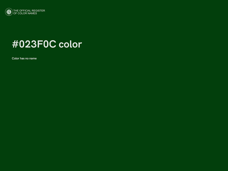 #023F0C color image