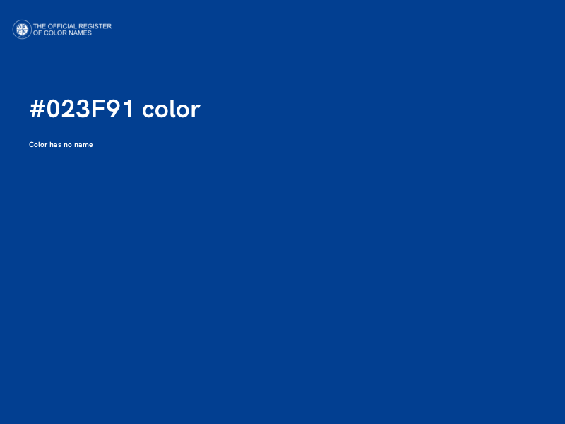 #023F91 color image