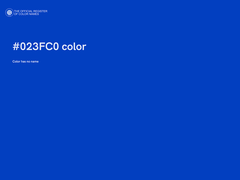 #023FC0 color image