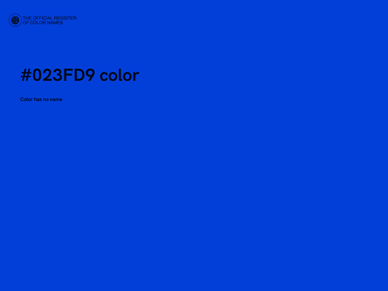 #023FD9 color image