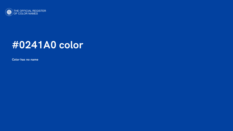 #0241A0 color image