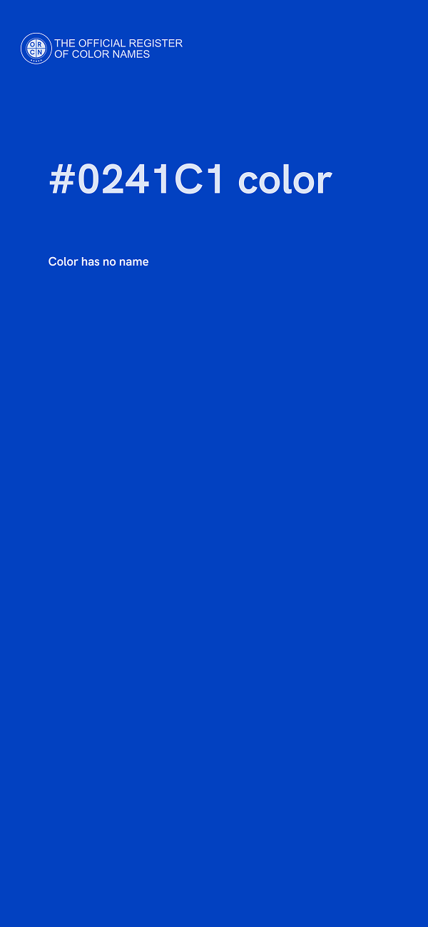 #0241C1 color image