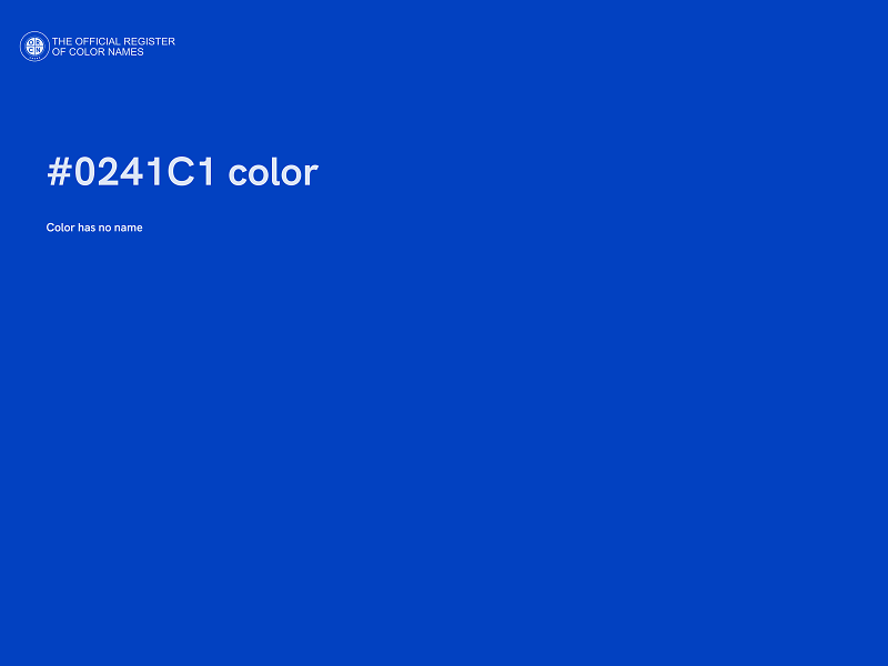#0241C1 color image