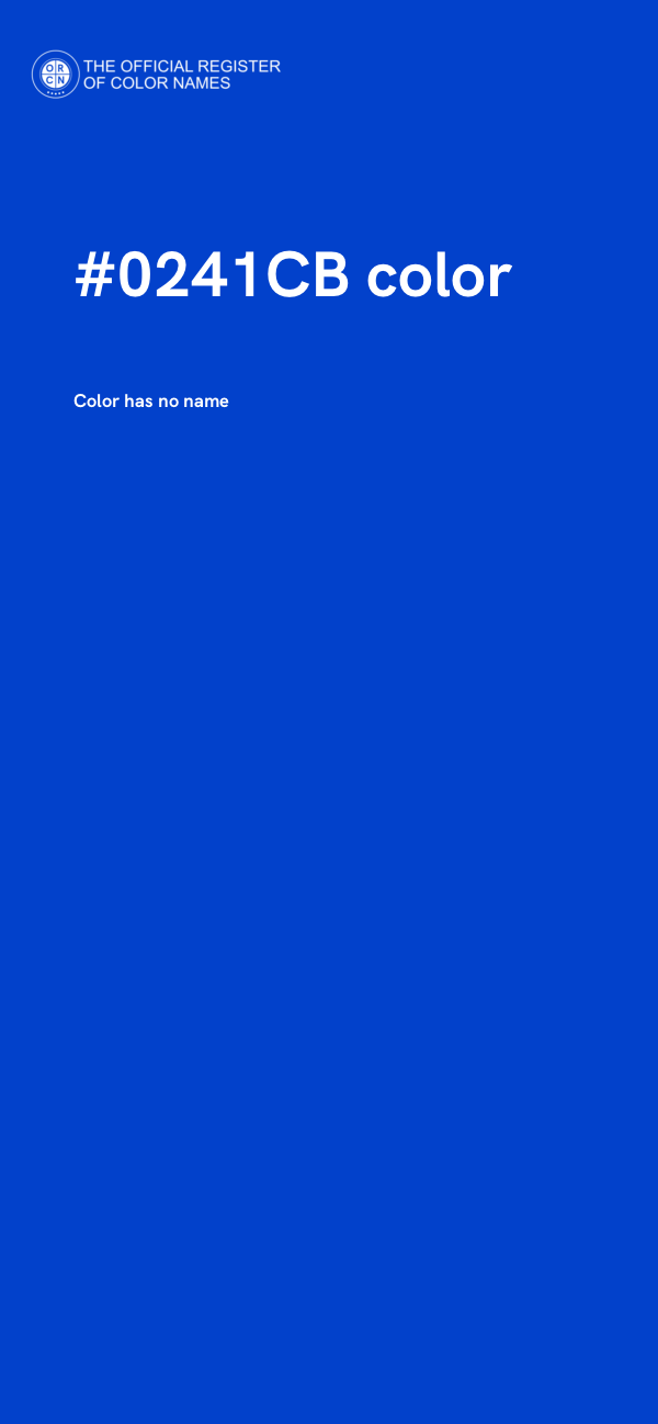 #0241CB color image