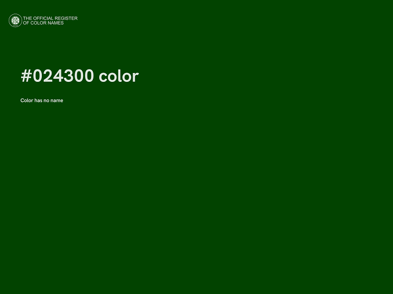 #024300 color image