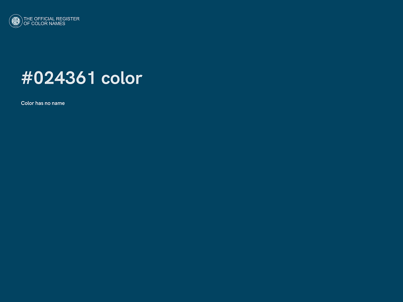 #024361 color image