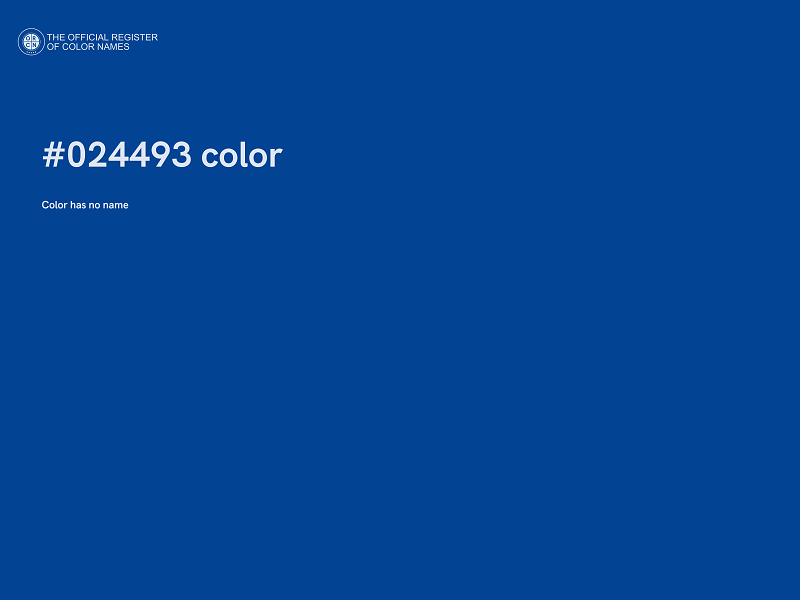 #024493 color image