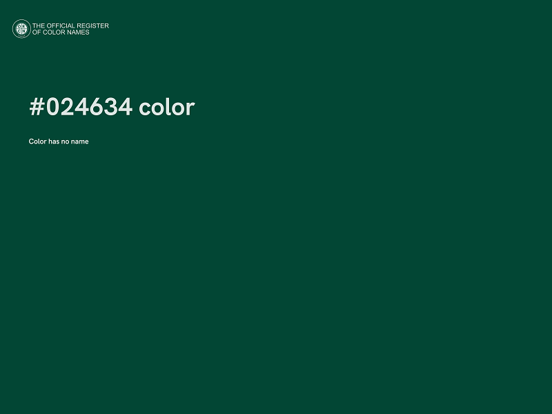 #024634 color image