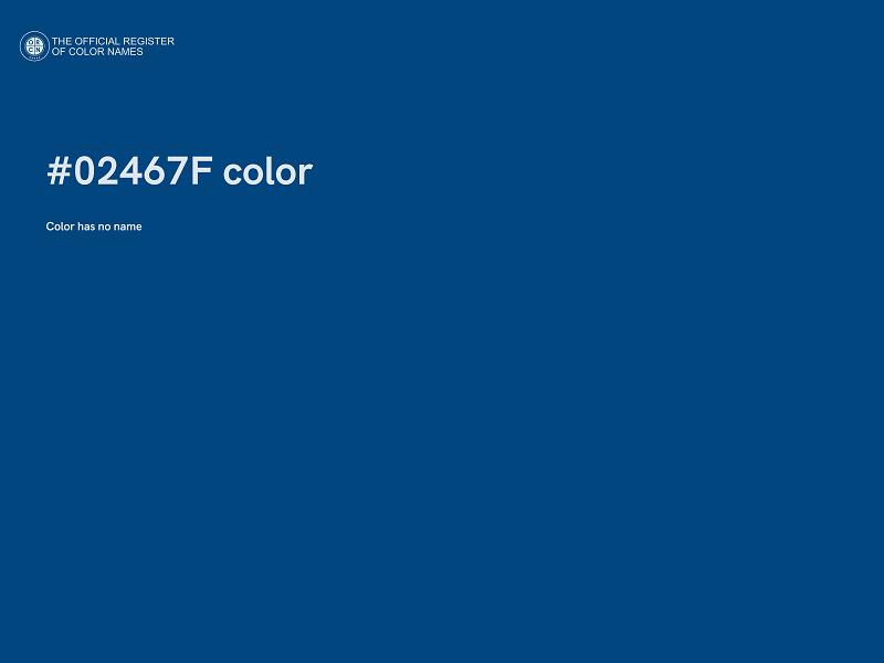 #02467F color image