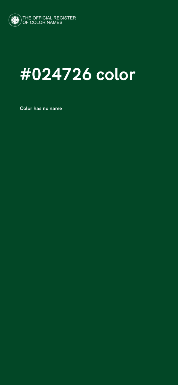 #024726 color image
