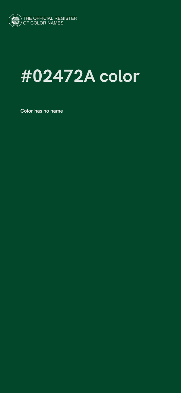 #02472A color image