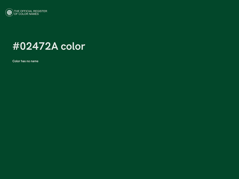 #02472A color image