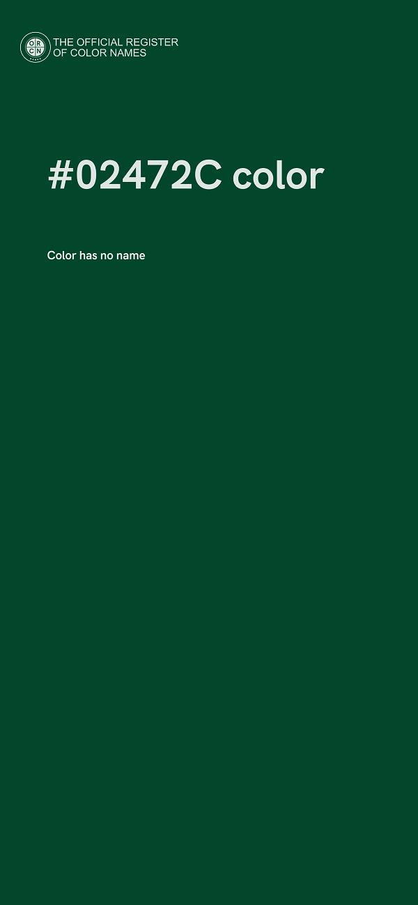 #02472C color image