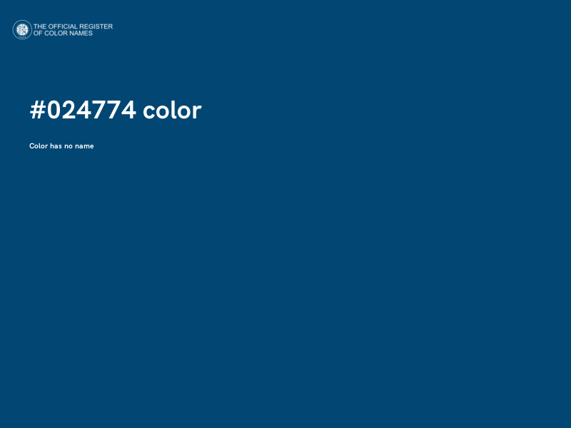 #024774 color image