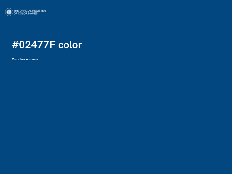 #02477F color image