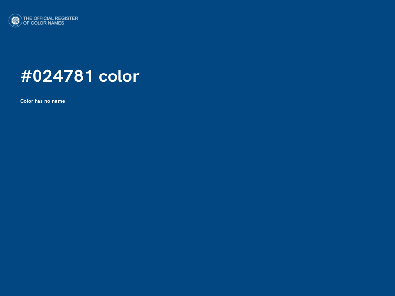 #024781 color image