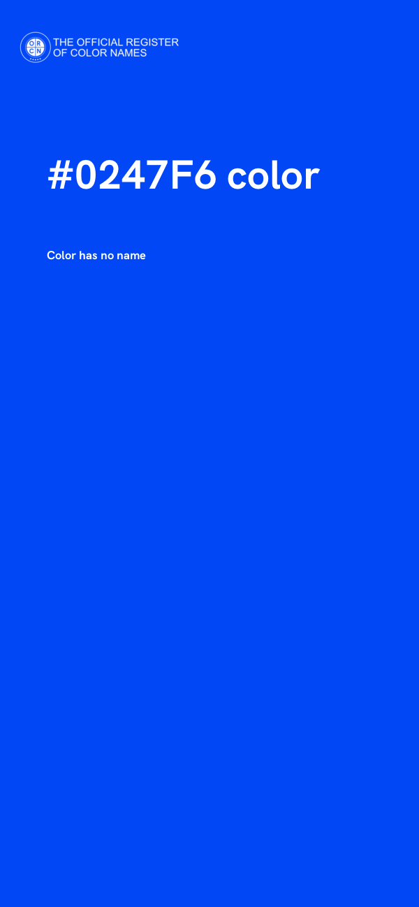 #0247F6 color image